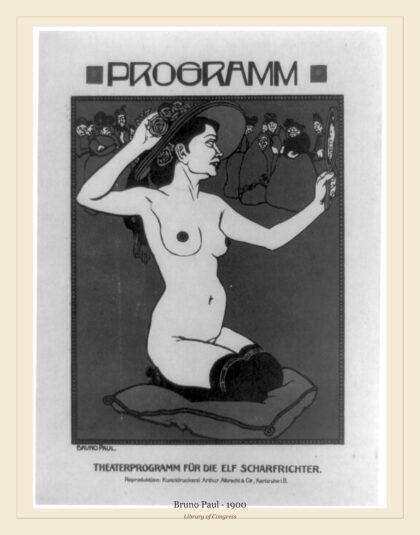 Bruno Paul — Theaterprogramm für die Elf Scharfrichter (1900)