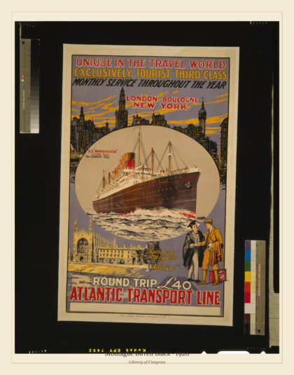 Montague Birrell Black — Tourist Third Class Travel (1920)