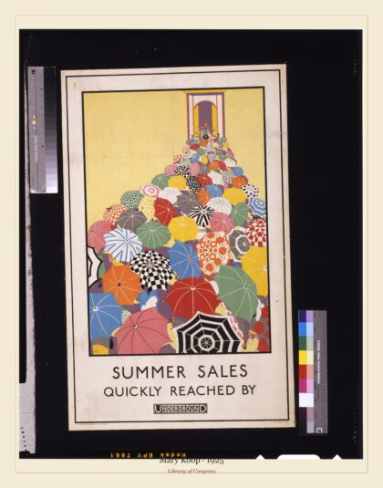 Mary Koop — Summer Sales by Underground (1925)