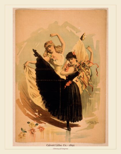 Calvert Litho. Co. — Two women dancing (1892)