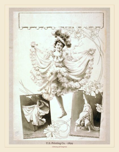 U.S. Printing Co. — Woman dancing in two scenes (1899)