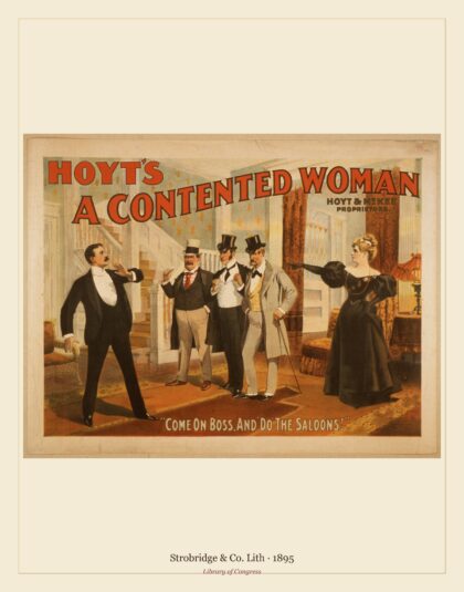 Strobridge & Co. Lith — Hoyt's A contented woman (1895)