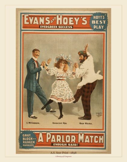 A.S. Seer Print — Evans and Hoey's evergreen (1898)