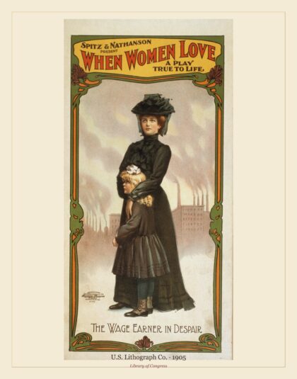 U.S. Lithograph Co. — Spitz & Nathanson present When women love a play true to life (1905)