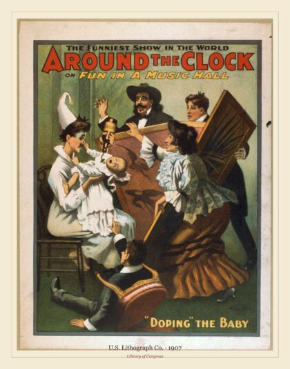 U.S. Lithograph Co. — Around the clock, or Fun in a music hall (1907)