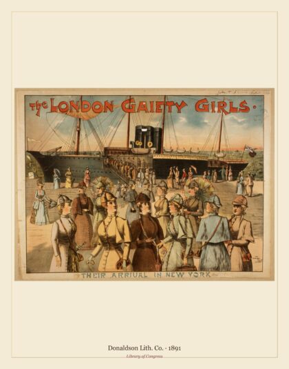 Donaldson Lith. Co. — The London Gaiety Girls (1891)
