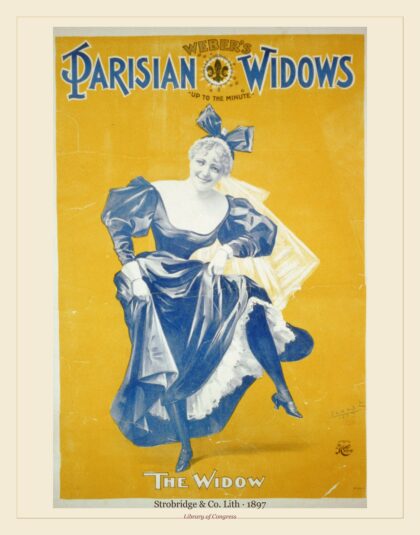 Strobridge & Co. Lith — Weber's Parisian widows up to the minute (1897)