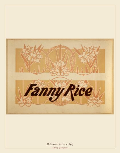 Unknown Artist — Fanny Rice (1899)