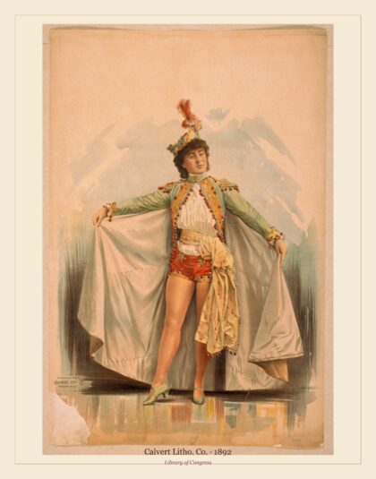 Calvert Litho. Co. — Asian woman in shorts (1892)