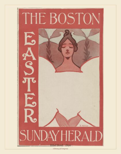 Ethel Reed — The Boston Sunday Hearald - Easter (1890)