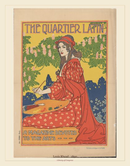 Louis Rhead — The Quartier Latin. A magazine devoted to the arts (1890)