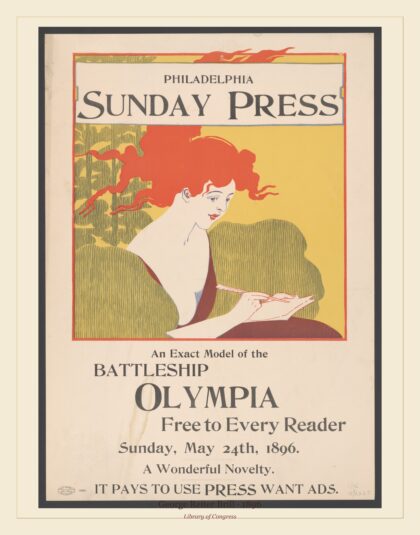 George Reiter Brill — An exact model of the battleship Olympia free to every reader (1896)