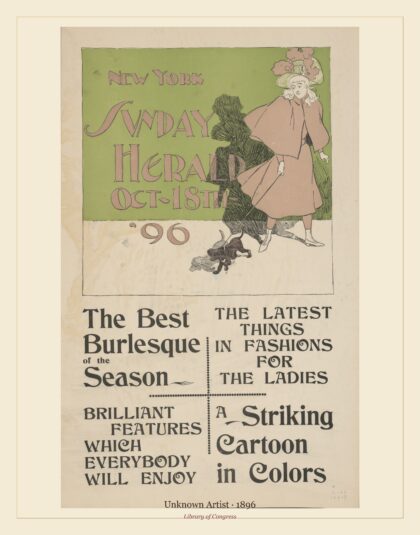 Unknown Artist — New York Sunday Herald Oct - 18th '96 (1896)