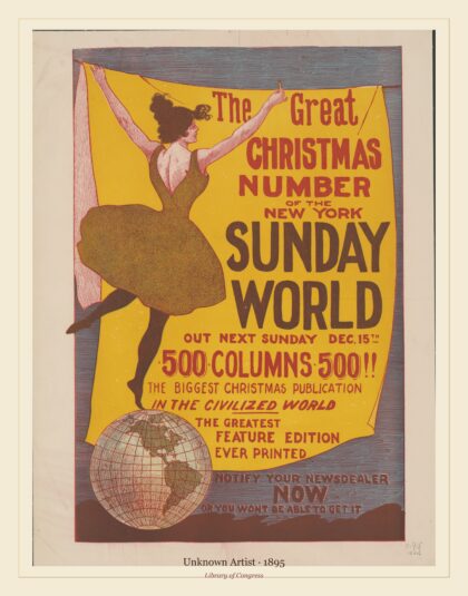 Unknown Artist — The New York Sunday World the great Christmas number (1895)