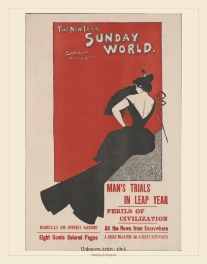 Unknown Artist — The New York Sunday World Sunday, March 1st (1896)