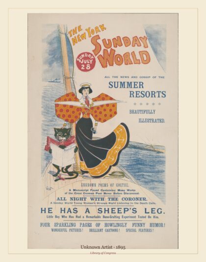 Unknown Artist — The New York Sunday World, Sunday, July 28 (1895)