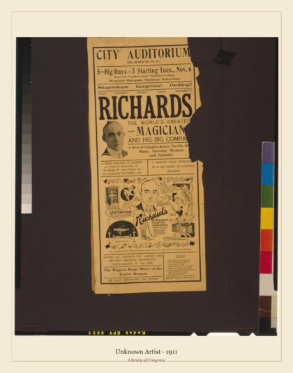Unknown Artist — Richards, the world's greatest magician and his big company (1911)
