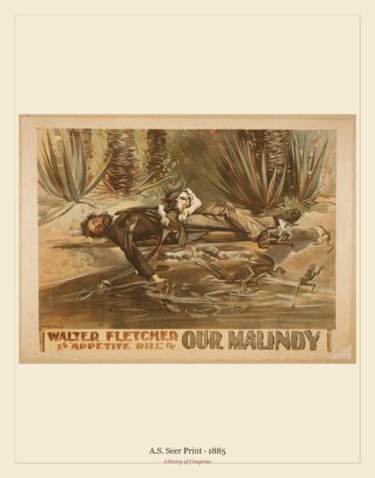 A.S. Seer Print — Walter Fletcher as "Appetite Bill" in Our Malindy (1885)