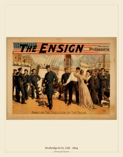 Strobridge & Co. Lith — The ensign written by Wm. Haworth (1894)