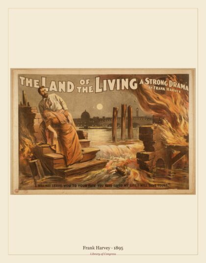 Frank Harvey — The land of the living a strong drama : by Frank Harvey (1895)
