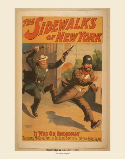 Strobridge & Co. Lith — The sidewalks of New York (1896)