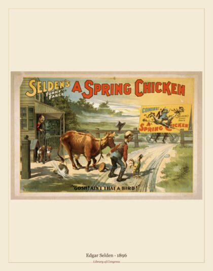 Edgar Selden — Selden's funny farce, A spring chicken (1896)