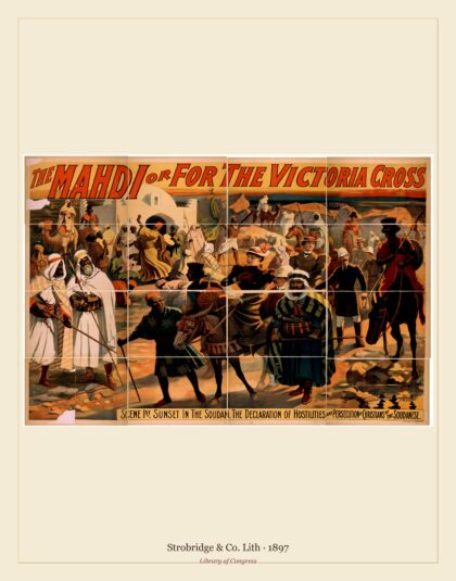 Strobridge & Co. Lith — The Mahdi or For the Victoria cross (1897)