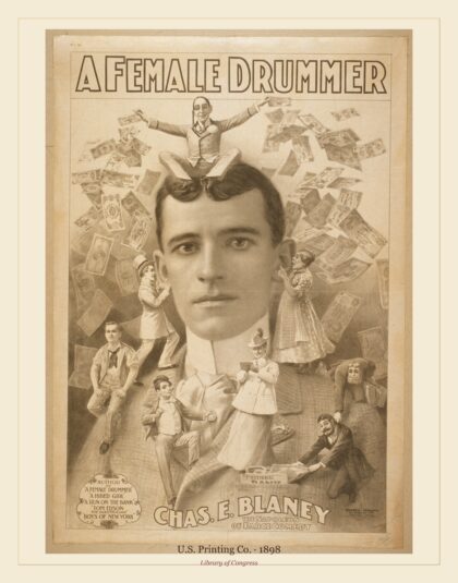 U.S. Printing Co. — A female drummer (1898)