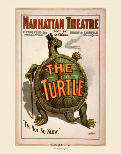 Flo Ziegfeld — The turtle F. Ziegfeld Jr's production (1898)