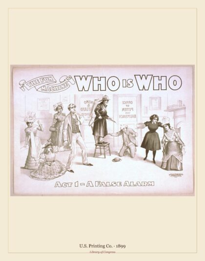 U.S. Printing Co. — The fun machine, Who is who (1899)