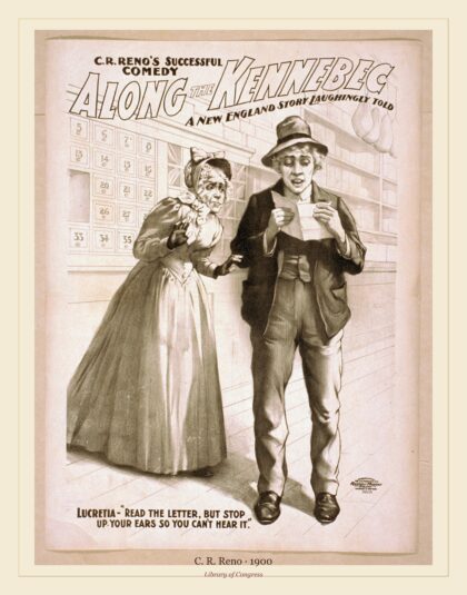 C. R. Reno — Along the Kennebec a New England story laughingly told (1900)