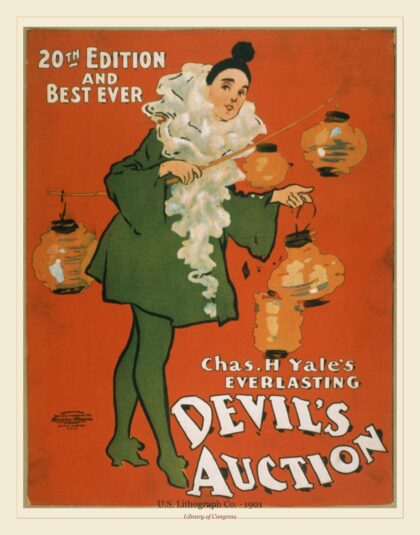 U.S. Lithograph Co. — Chas. H. Yale's everlasting Devil's auction (1901)
