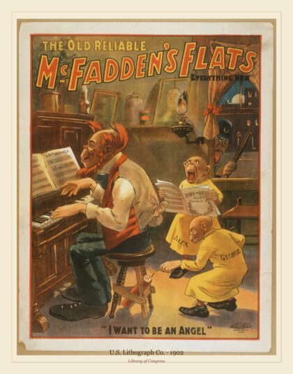 U.S. Lithograph Co. — The old reliable McFadden's flats everything new (1902)