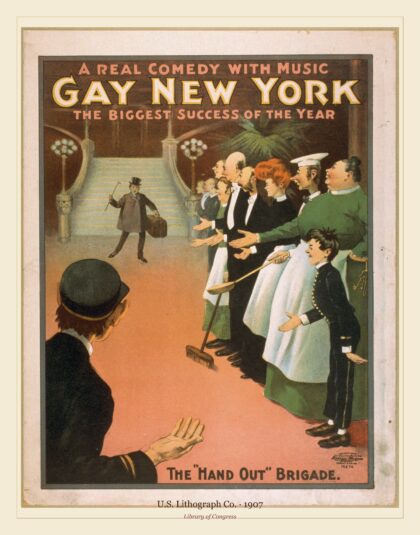 U.S. Lithograph Co. — Gay New York a real comedy with music (1907)