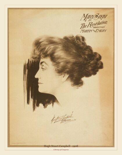 Hugh Stuart Campbell — Mary Shaw in The revelation (1908)