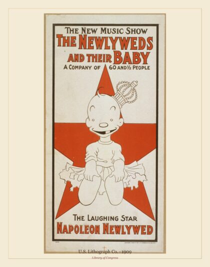 U.S. Lithograph Co. — The newlyweds and their baby (1909)