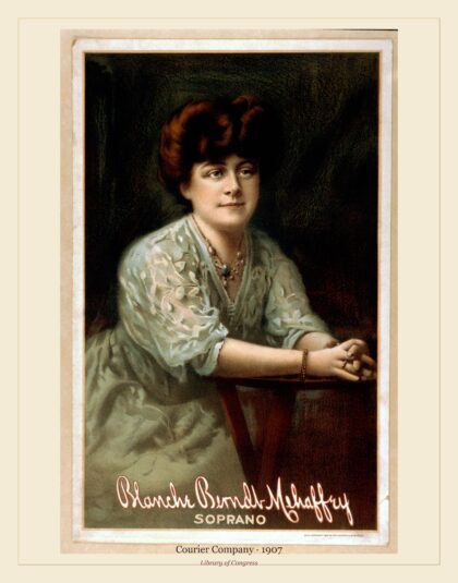 Courier Company — Blanche Berndt Mehaffey, soprano (1907)