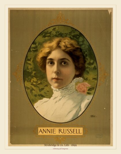 Strobridge & Co. Lith — Annie Russell (1899)