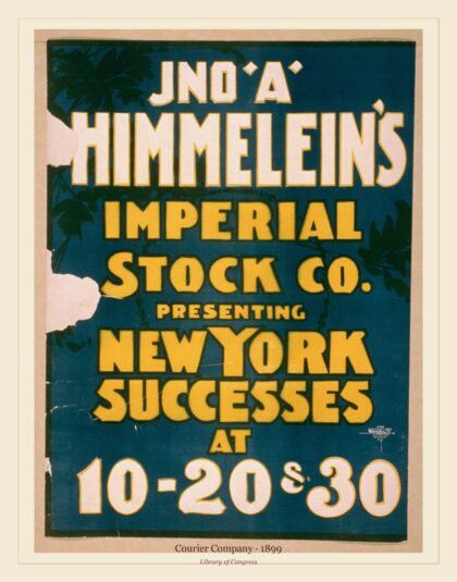 Courier Company — New York successes at 10-20 & 30 (1899)
