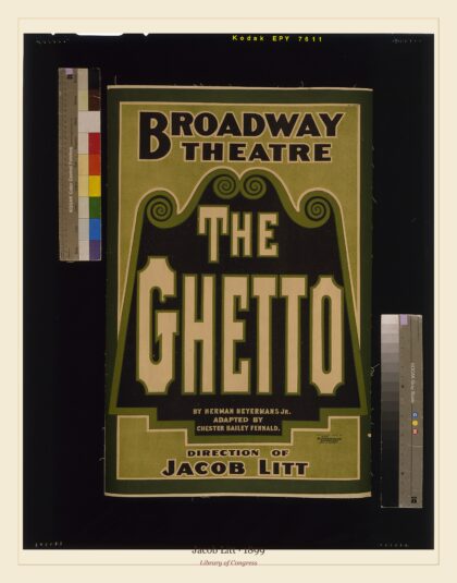Jacob Litt — The ghetto by Herman Heyermans [i.e., Heijermans], Jr. (1899)