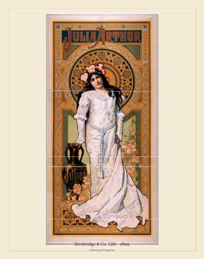 Strobridge & Co. Lith — Julia Arthur [as] Juliet (1899)