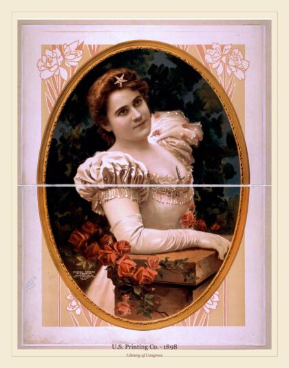 U.S. Printing Co. — Fanny Rice portrait (1898)