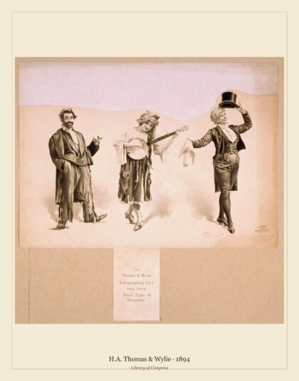 H.A. Thomas & Wylie — Three types of humanity (1894)