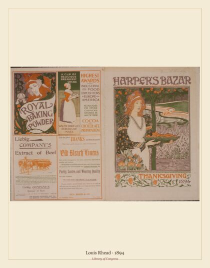 Louis Rhead — Harper's Bazaar: Thanksgiving 1894 (1894)