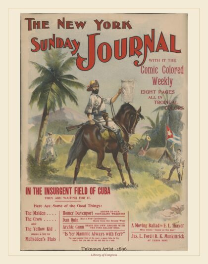 Unknown Artist — The New York Sunday journal with it the comic colored weekly, eight pages all in tropical (1896)