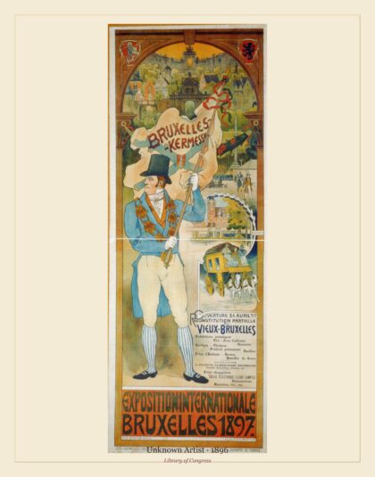 Unknown Artist — Bruxelles-Kermesse ... Exposition internationale, Burxelles 1897 (1896)