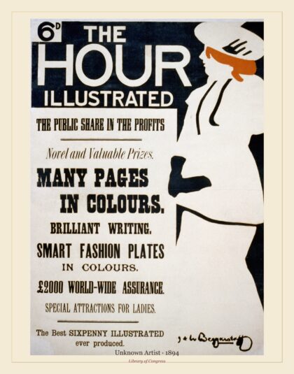 Unknown Artist — The Hour Illustrated : the public share in the profits / J & W Beggarstaff (1894)