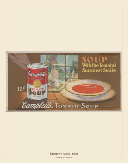 Unknown Artist — Campbell's tomato soup (1920)