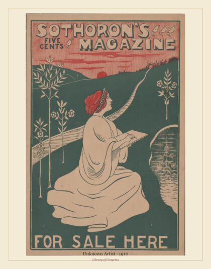 Unknown Artist — Sothoron's magazine, for sale here; five cents (1910)