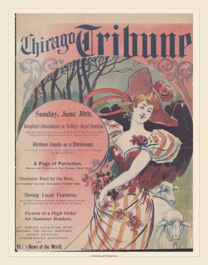 Unknown Artist — The Chicago Tribune. Sunday, June 30th (1895)